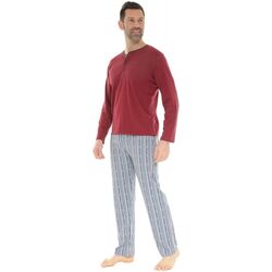textil Hombre Pijama Christian Cane DAUBIAS Rojo