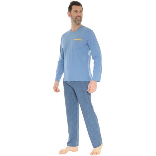 textil Hombre Pijama Christian Cane DAMBROISE Azul