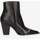 Zapatos Mujer Botas de caña baja Albano 2609-VITELLO-NERO Negro