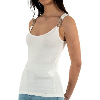 textil Mujer Camisetas sin mangas Morgan  Blanco