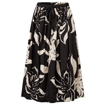 textil Mujer Faldas Wendykei Skirt 791413 - Black/White Blanco