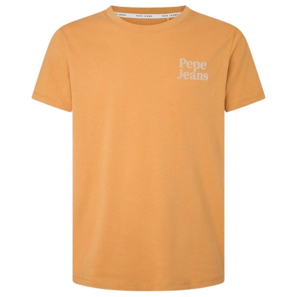 textil Hombre Camisetas manga corta Pepe jeans KODY Amarillo