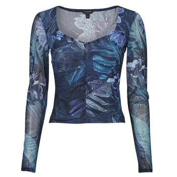 textil Mujer Tops / Blusas Guess SHIRRED REYLA MESH Multicolor