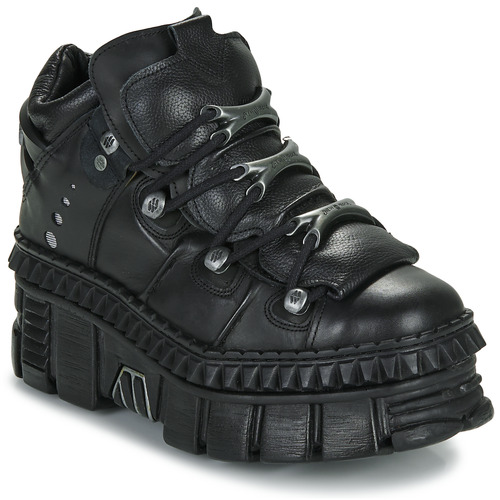 Zapatos Derbie New Rock WALL 106 Negro