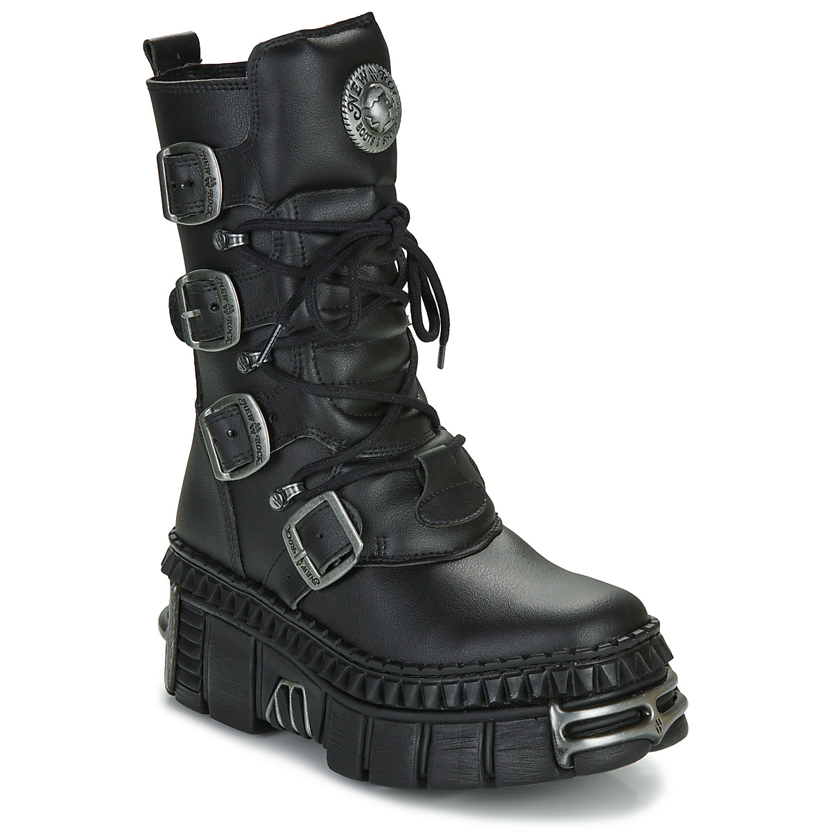 Zapatos Botas de caña baja New Rock WALL 1473 VEGAN Negro