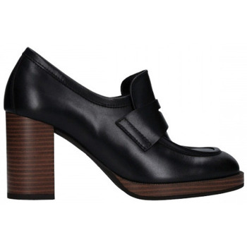 Zapatos Mujer Botas NeroGiardini NeroGiardini mocasin con plataforma tacon 8 cm made in italy Negro