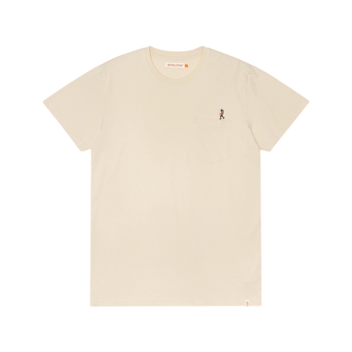 textil Hombre Tops y Camisetas Revolution Regular T-Shirt 1330 HIK - Off White Blanco