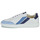 Zapatos Hombre Zapatillas bajas Caval LOW SLASH 50 SHADES OF BLUE Blanco / Azul