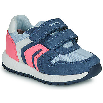 Zapatos Niña Zapatillas bajas Geox B ALBEN GIRL Azul / Rosa