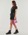 textil Mujer Camisetas manga corta Karl Lagerfeld rhinestone logo t-shirt Negro