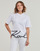 textil Mujer Camisetas manga corta Karl Lagerfeld karl signature hem t-shirt Blanco