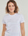 textil Mujer Camisetas manga corta Karl Lagerfeld rhinestone logo t-shirt Blanco