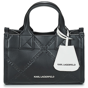Karl Lagerfeld K/SKUARE SM TOTE EMBOSSED Negro