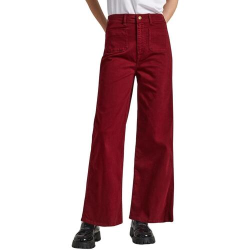 textil Mujer Pantalones Pepe jeans LEXA CROP CLR Rojo