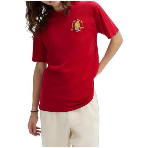 textil Hombre Camisetas manga corta Vans VN0008RM 14A1 Rojo