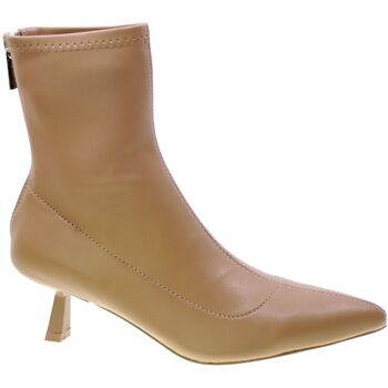 Zapatos Mujer Botines Steve Madden Stivaletto Tronchetto Donna Camel Smsselection-26a Beige