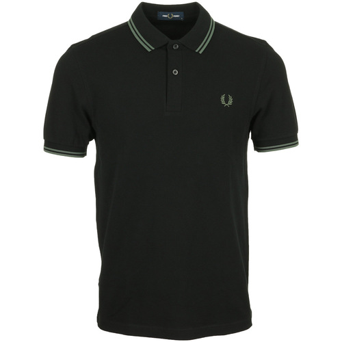 textil Hombre Tops y Camisetas Fred Perry Twin Tipped Negro