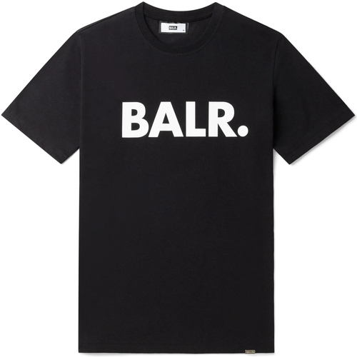 textil Hombre Camisetas manga corta Balr. Brand Straight T-Shirt Negro
