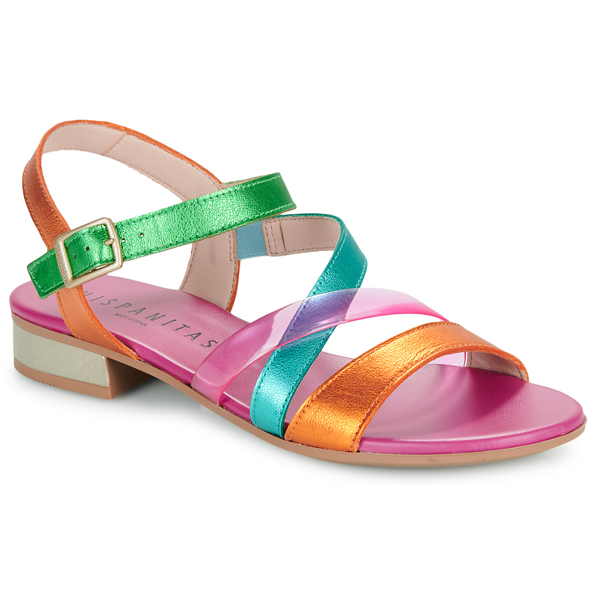 Zapatos Mujer Sandalias Hispanitas LENA Rosa / Naranja / Verde