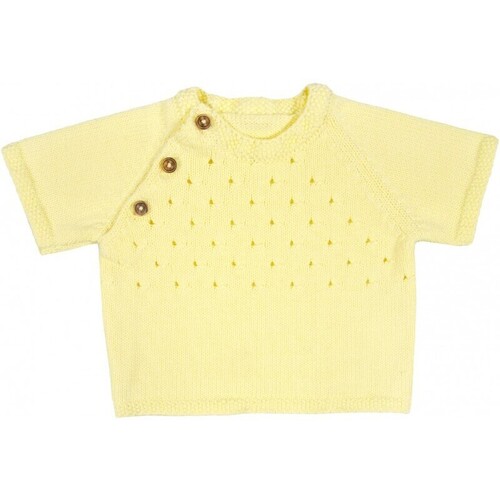 textil Niños Tops y Camisetas Bonnet À Pompon 14TO14-66 Amarillo