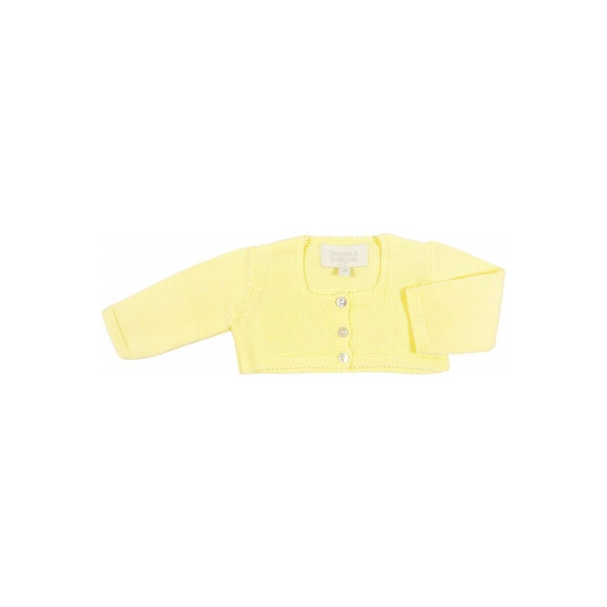 textil Niños Chaquetas de punto Bonnet À Pompon 14TO24-238 Amarillo