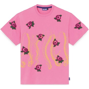 textil Hombre Tops y Camisetas Octopus Flowers Tee Rosa