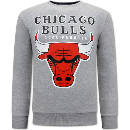 textil Hombre Sudaderas Local Fanatic Jersey Chicago Bulls Hombre Gris