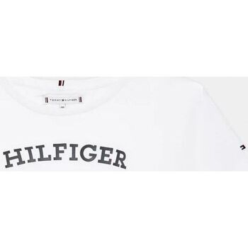 textil Niña Tops y Camisetas Tommy Hilfiger KG0KG07431 MONOTYPE-WHITE Blanco