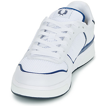 Fred Perry B300 Leather / Mesh Blanco / Azul