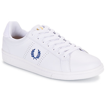 Zapatos Hombre Zapatillas bajas Fred Perry B721 Leather / Towelling Blanco / Azul