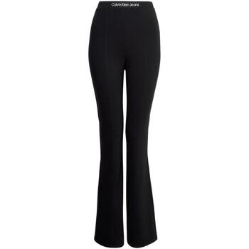 textil Mujer Pantalones Calvin Klein Jeans LOGO ELASTIC MILANO LEGGING Negro