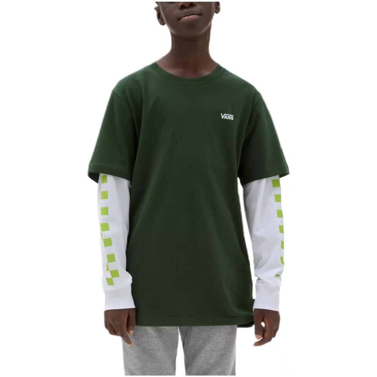 textil Niño Camisetas manga corta Vans VN0A49OYBD6 Verde