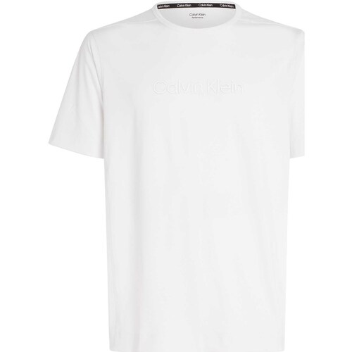 textil Hombre Tops y Camisetas Calvin Klein Jeans Wo - Ss Tee Blanco