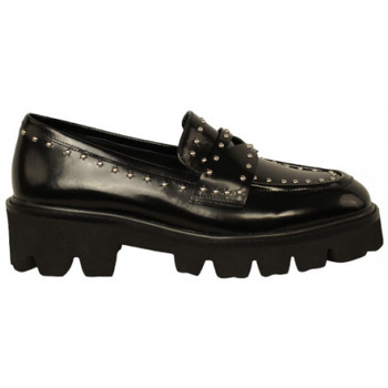 Zapatos Mujer Botas Noholita mocasin con piso extraligth con aplicaciones metal Negro
