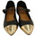 Zapatos Mujer Botas Top3 zapato con pulsera combinado puntera metal Negro