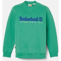 textil Hombre Sudaderas Timberland TB0A65DD LS EST. 1973 CREW BB SWEATSHIRT-ED3 CELTIC GREEN Verde