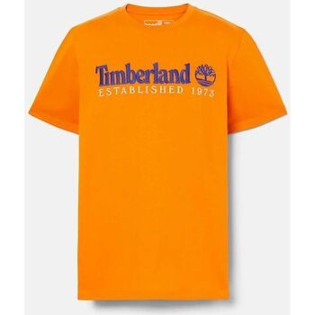 textil Hombre Tops y Camisetas Timberland TB0A6SE1 SS EST. 1973 CREW TEE-ED1 DARK CHEDDAR Blanco