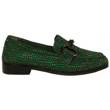 Zapatos Mujer Botas Noholita mocasin banda estribo con incrustacion cristales Verde