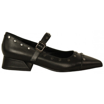 Zapatos Mujer Botas Noholita zapato piel con pulsera tacon 4cm y detalles micros Negro