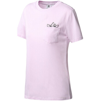 textil Mujer Camisetas manga corta adidas Originals  Rosa