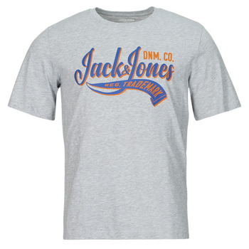 textil Hombre Camisetas manga corta Jack & Jones JJELOGO TEE SS O-NECK 2 COL SS24 SN Gris