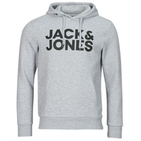 JACK & JONES - Sudadera blanca JJEcorp Logo Sweat Hood Niño
