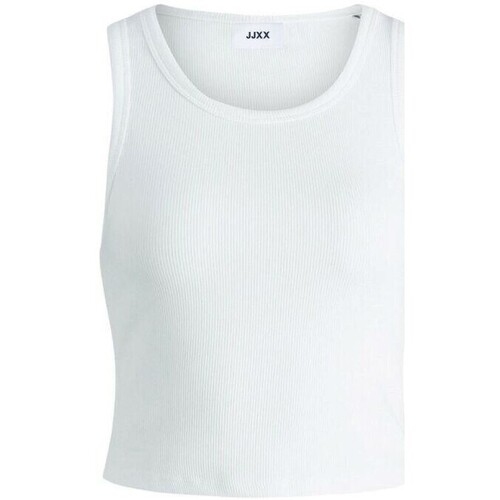 textil Mujer Camisetas sin mangas Jack & Jones 12200401 FALLON Blanco