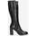 Zapatos Mujer Botas urbanas Albano 2544-VITELLO-NERO Negro