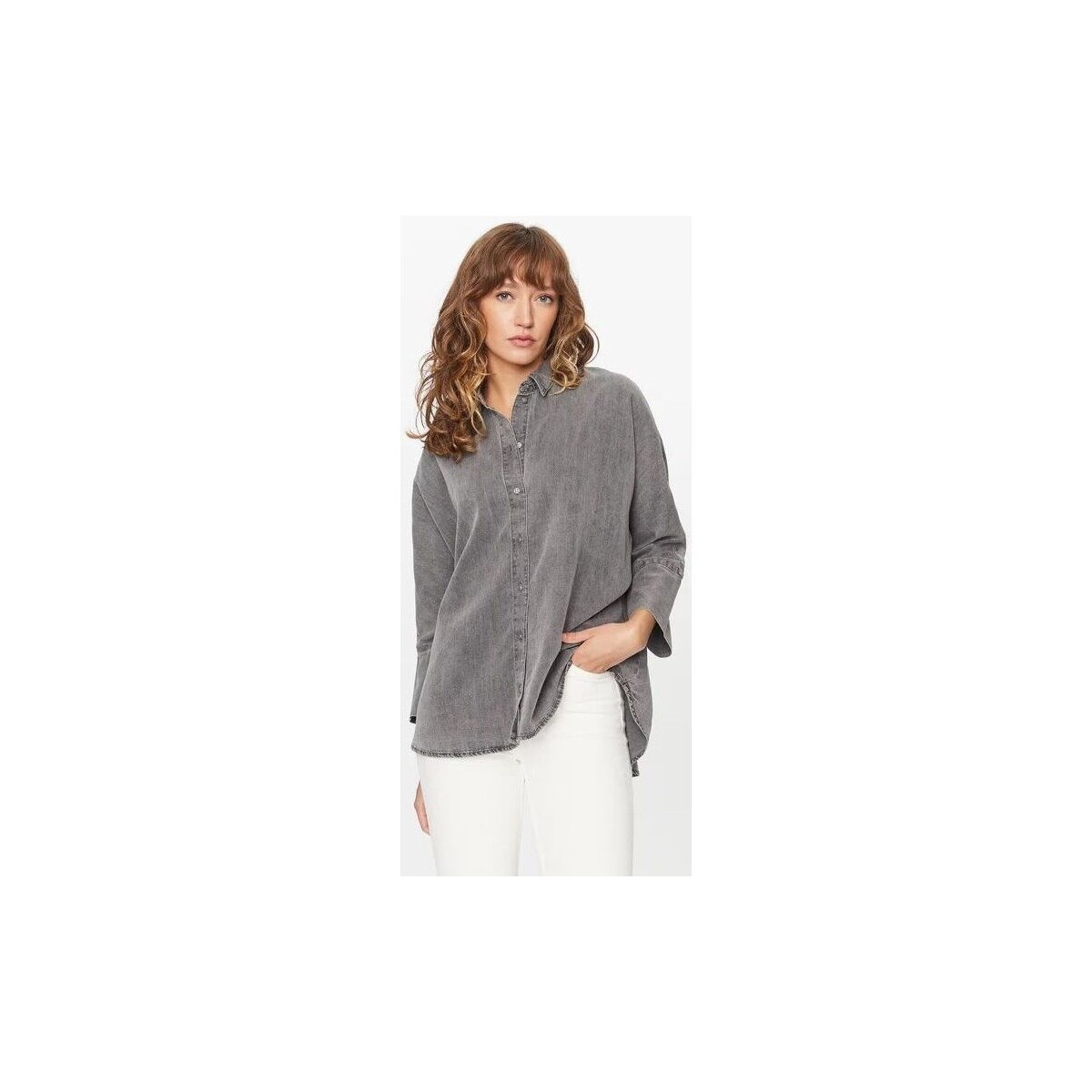 textil Mujer Camisas Only 15297780 GRACE-GREY DENIM Gris