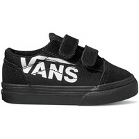 Zapatos Niños Zapatos de skate Vans Old skool v logo Negro