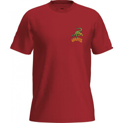 textil Niño Tops y Camisetas Vans Dino egg plant ss Rojo