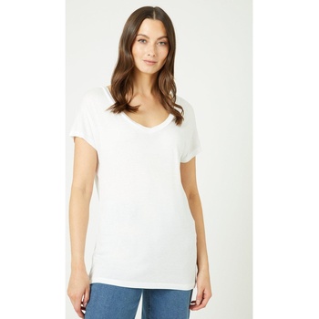 textil Mujer Camisetas manga larga Maine DH6297 Blanco