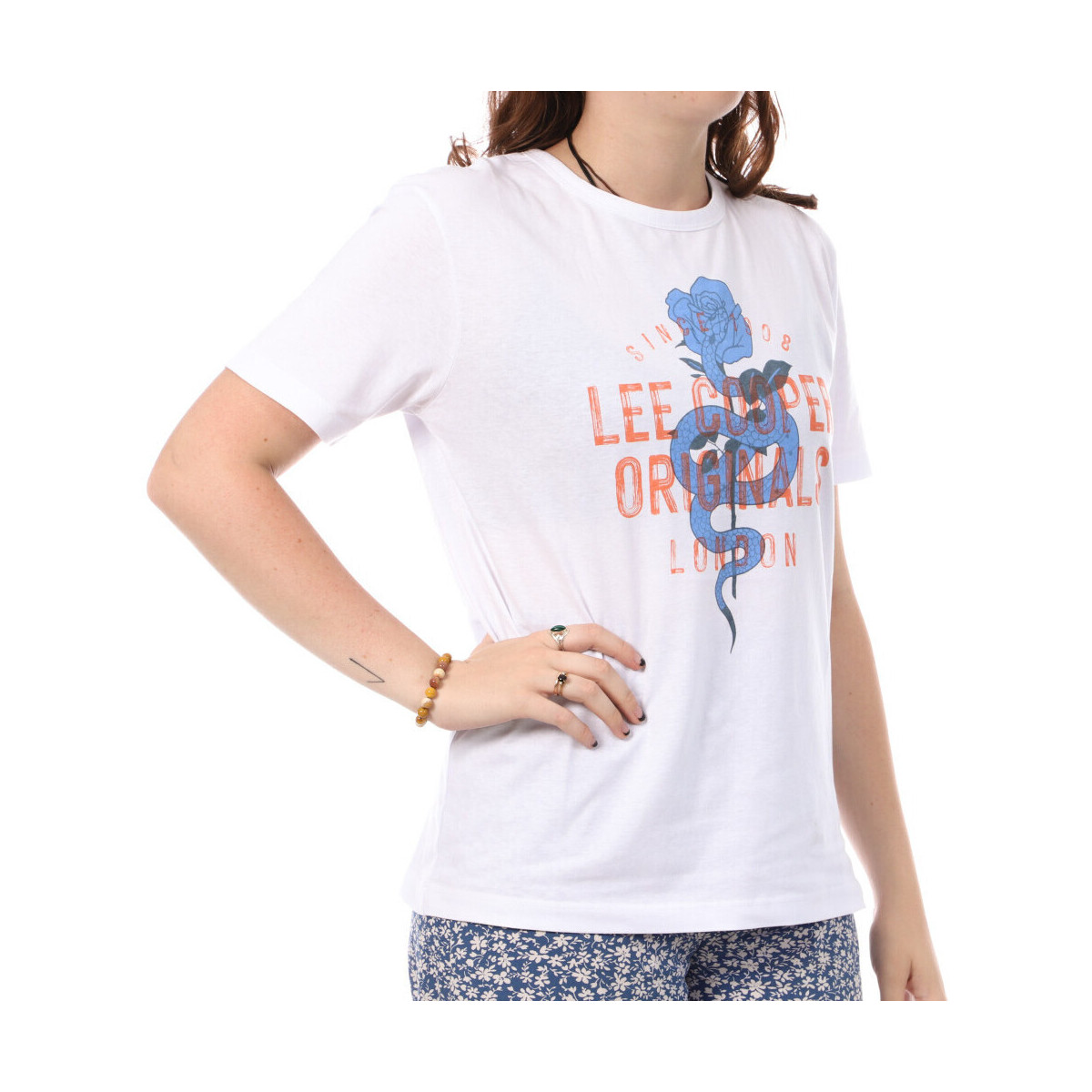 textil Mujer Tops y Camisetas Lee Cooper  Blanco