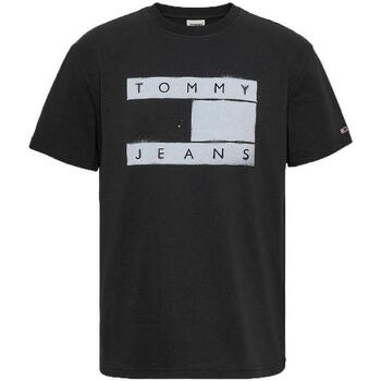 textil Hombre Camisetas manga corta Tommy Jeans DM0DM17715-BDS Negro